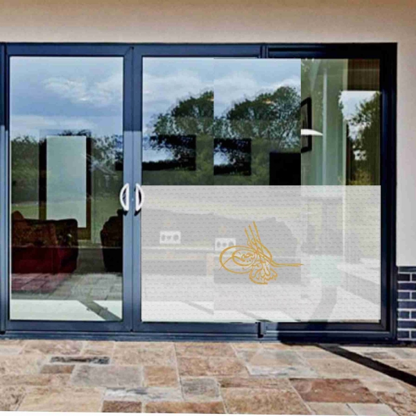 Of Ottoman Tugra The Gold Glass Film Of Ottoman Tugra The Gold One Way Vision Printing