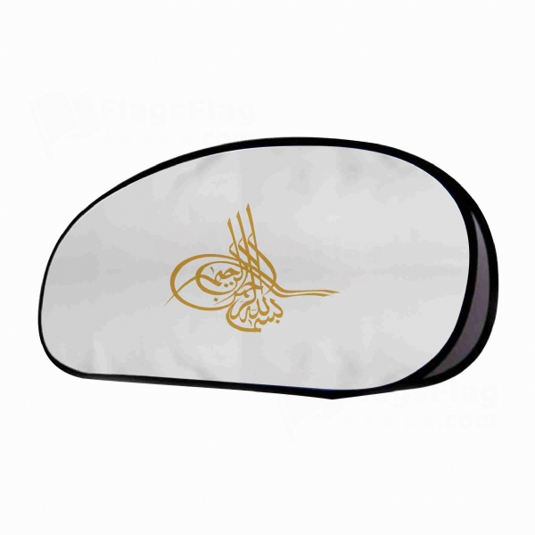 Of Ottoman Tugra The Gold Horizontal Fabric Banner Display Stands