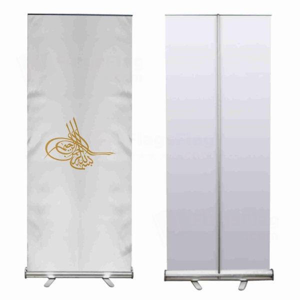 Of Ottoman Tugra The Gold Roll Up Banner