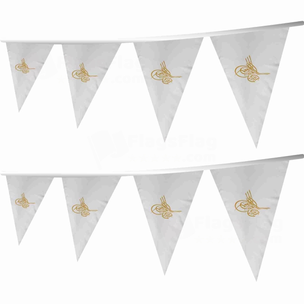 Of Ottoman Tugra The Gold Stringed Triangle Flag