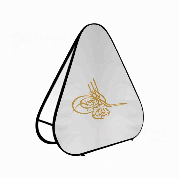 Of Ottoman Tugra The Gold Triangle Fabric Banner Display Stands