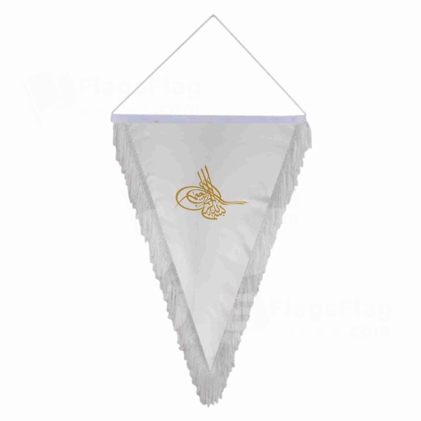 Of Ottoman Tugra The Gold Triangle Fringed Streamers
