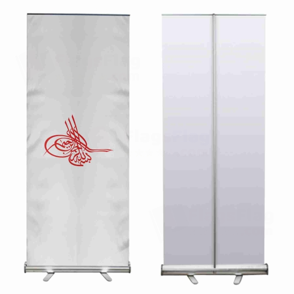 Of Ottoman Tugra The Red Roll Up Banner