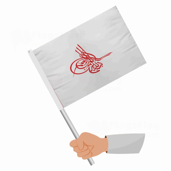 Of Ottoman Tugra The Red Stick Flag