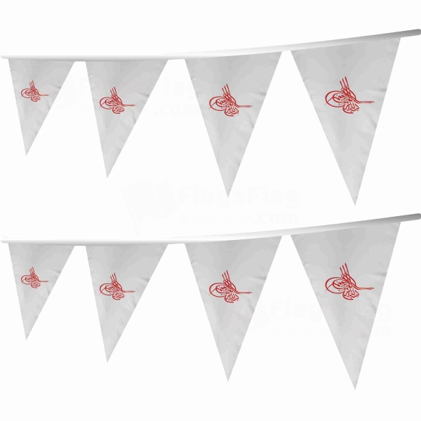 Of Ottoman Tugra The Red Stringed Triangle Flag