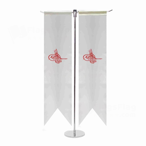 Of Ottoman Tugra The Red T Table Flag