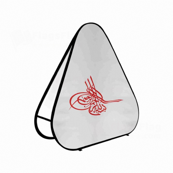 Of Ottoman Tugra The Red Triangle Fabric Banner Display Stands