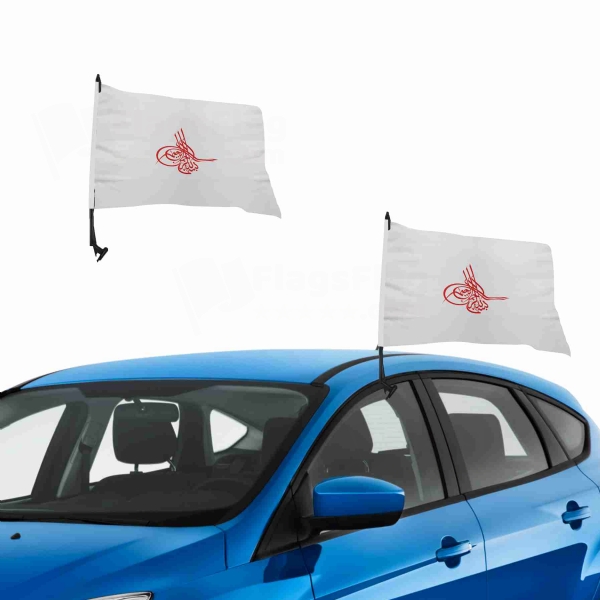 Of Ottoman Tugra The Red Vehicle Convoy Flag
