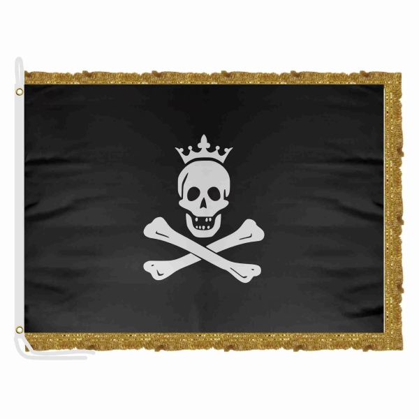 Of The King Of The Pirates Satin Office Flag