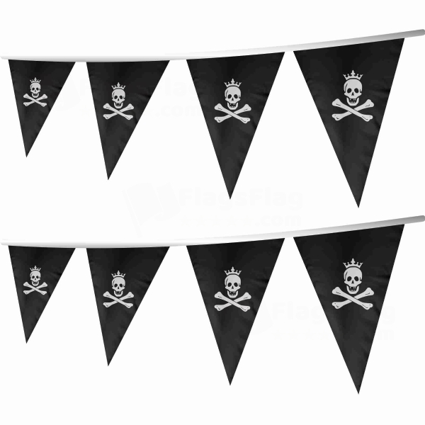 Of The King Of The Pirates Stringed Triangle Flag