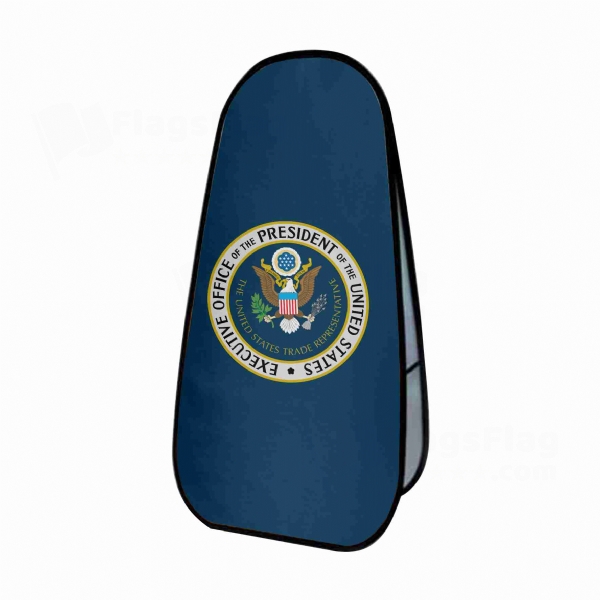 Office Of The United States Trade Representative Vertical Cloth Banner Display Stands