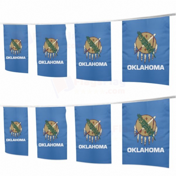Oklahoma Square String Flags
