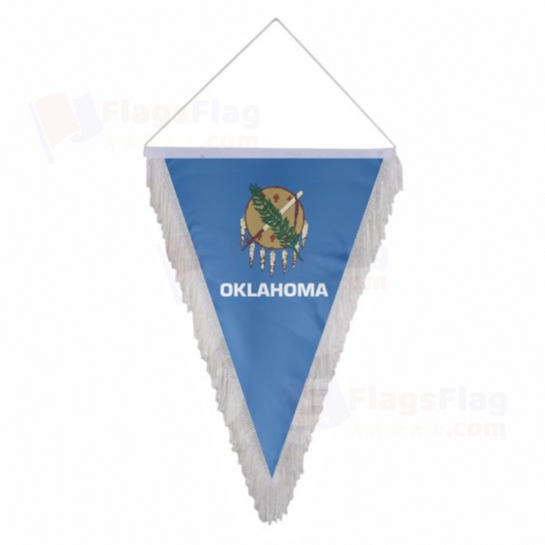 Oklahoma Triangle Fringed Streamers