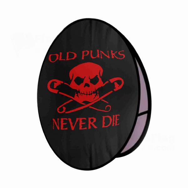 Old Punk Flag Price Old Punk Round Cloth Banner Display Stands