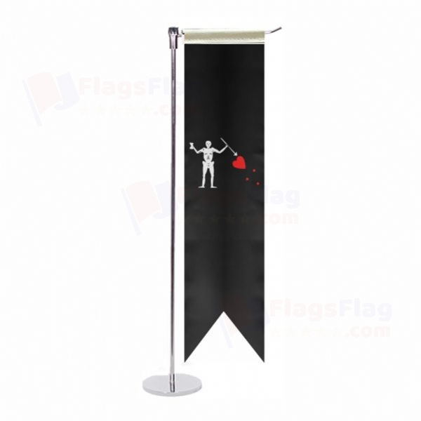 Old Roger Black Charles Harris L Table Flag