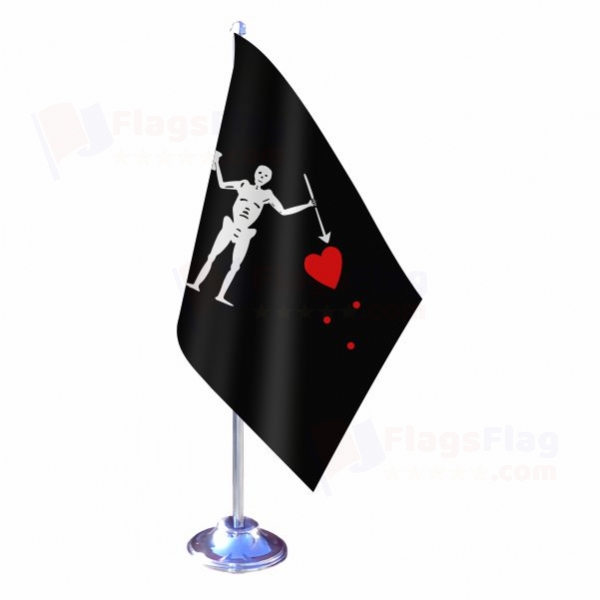 Old Roger Black Charles Harris Single Table Flag