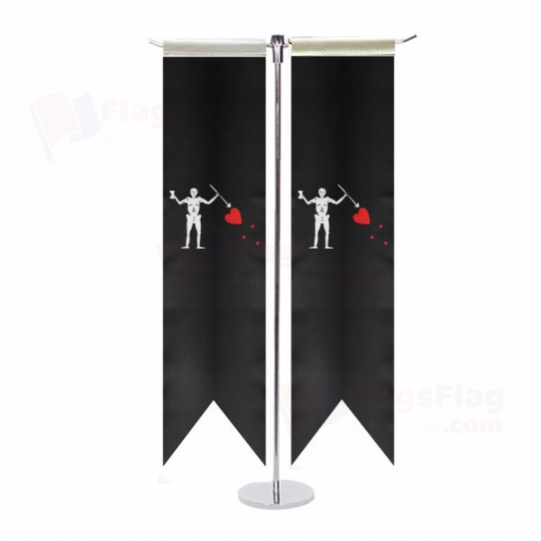 Old Roger Black Charles Harris T Table Flag