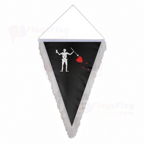 Old Roger Black Charles Harris Triangle Fringed Streamers