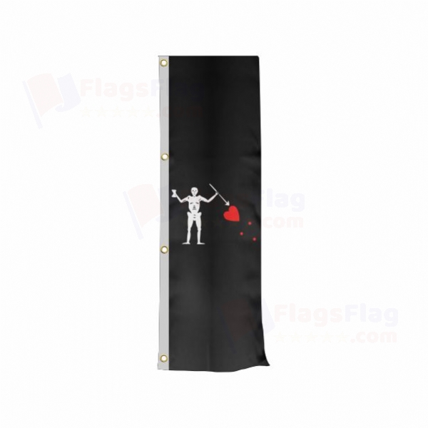 Old Roger Black Charles Harris Vertically Raised Flags