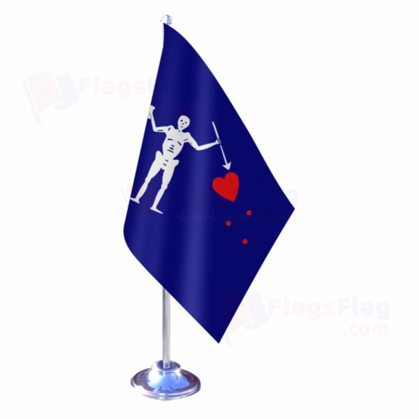 Old Roger Blue Charles Harris Single Table Flag
