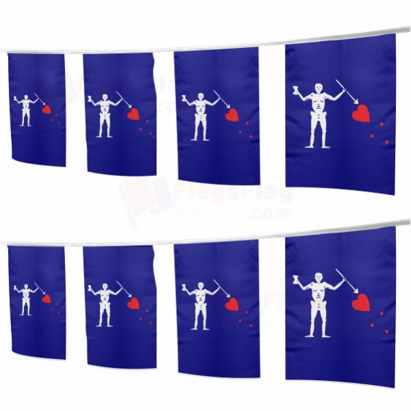 Old Roger Blue Charles Harris Square String Flags