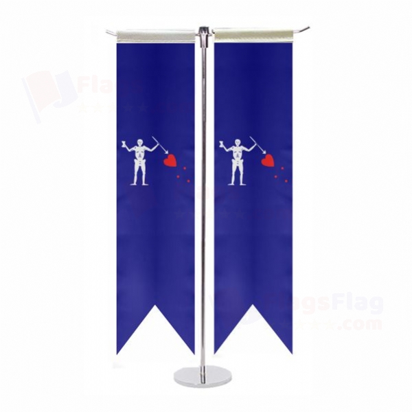 Old Roger Blue Charles Harris T Table Flag