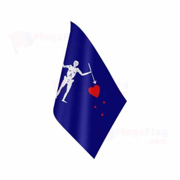 Old Roger Blue Charles Harris Table Flag