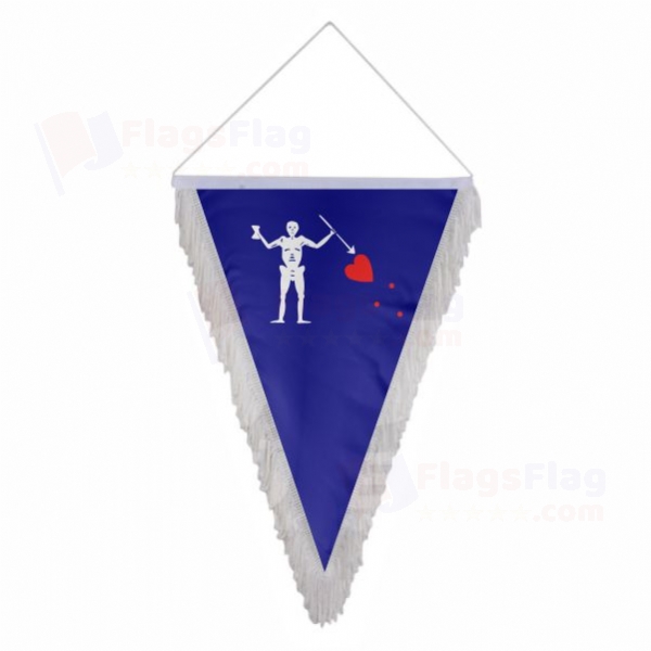 Old Roger Blue Charles Harris Triangle Fringed Streamers