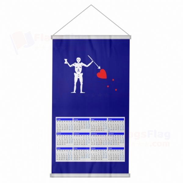 Old Roger Blue Charles Harris Woven Fabric Digital Printing Calendar