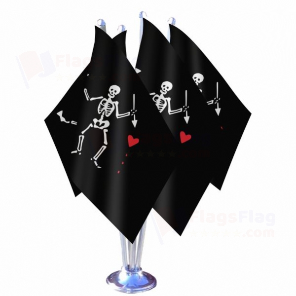 Old Roger Interpretation Quadruple Table Flag