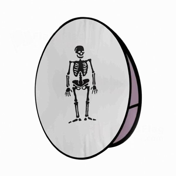 Olivier Levasseur Pirate Round Cloth Banner Display Stands