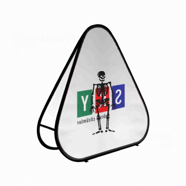Olivier Levasseur Pirate Triangle Fabric Banner Display Stands