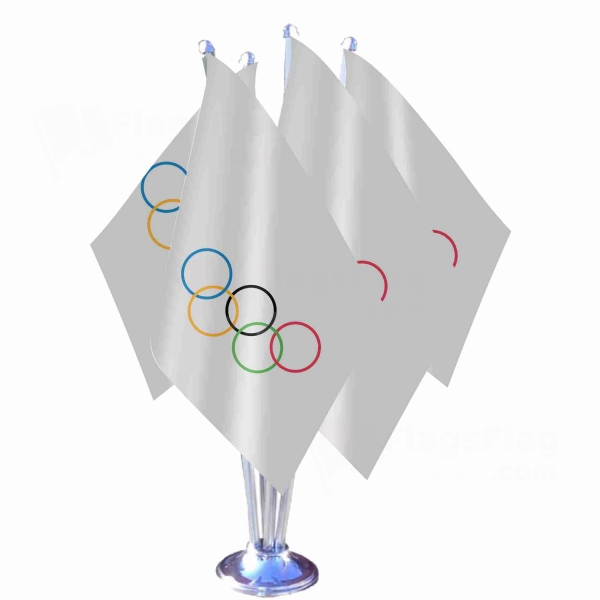 Olympic Quadruple Table Flag