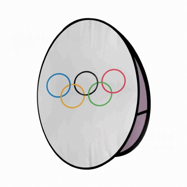 Olympic Round Cloth Banner Display Stands