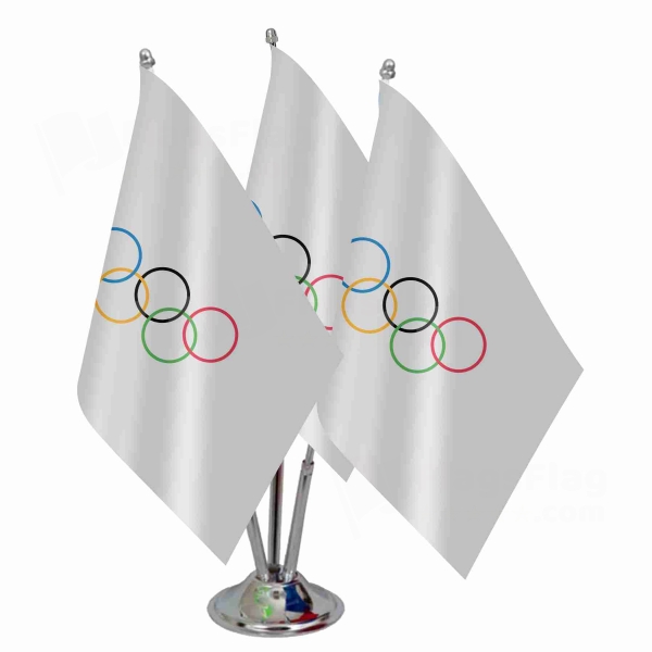 Olympic Triple Table Flag