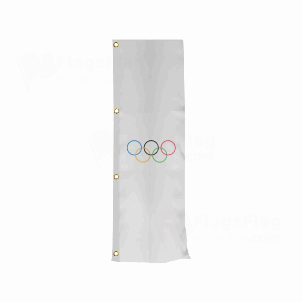 Olympic Vertically Raised Flags