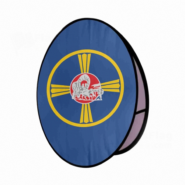 Omaha Round Cloth Banner Display Stands