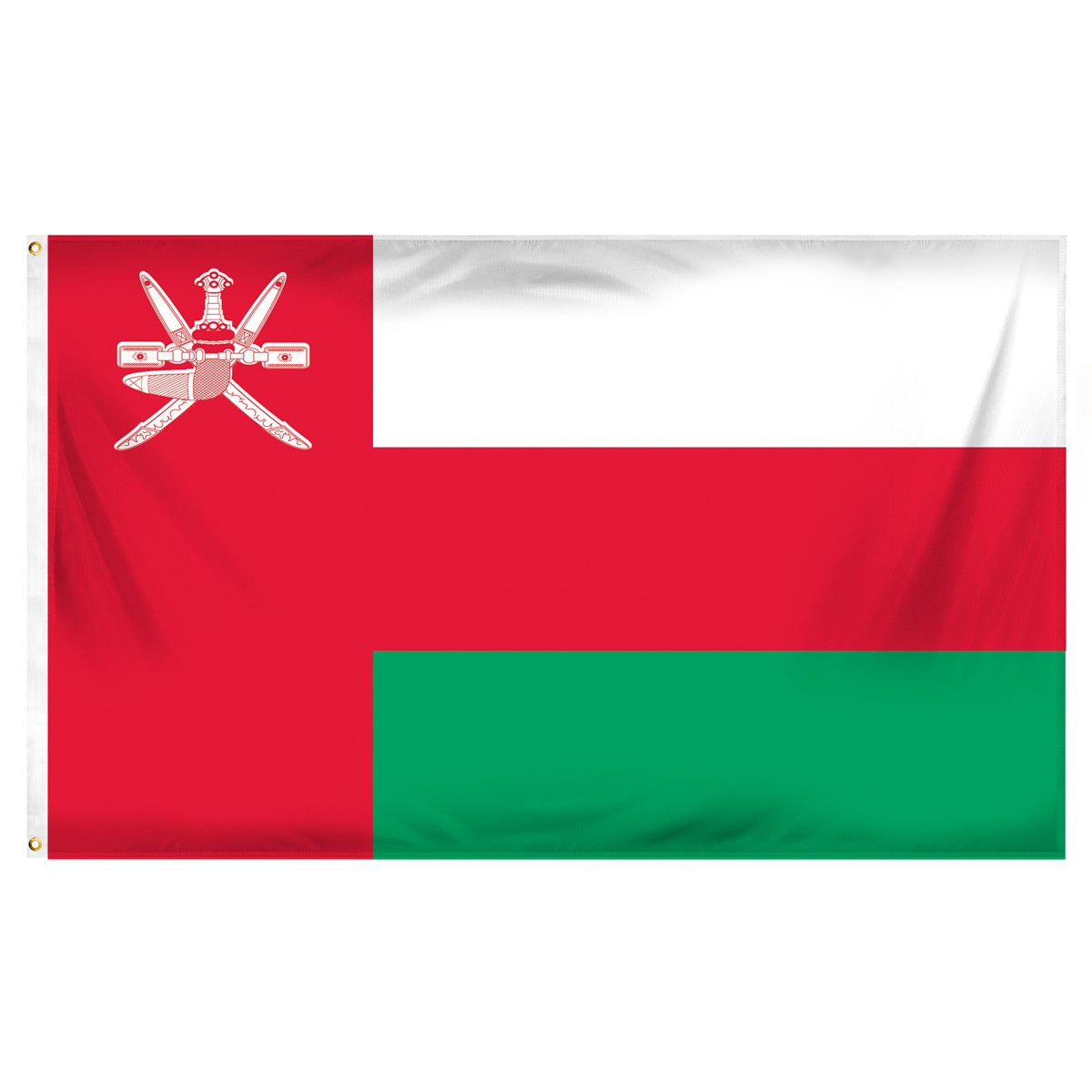Oman Fringed Presentation Flags