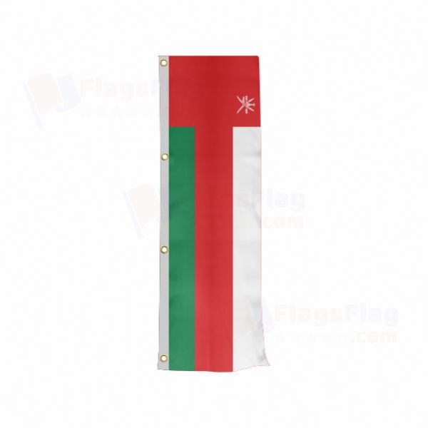 Oman Vertically Raised Flags