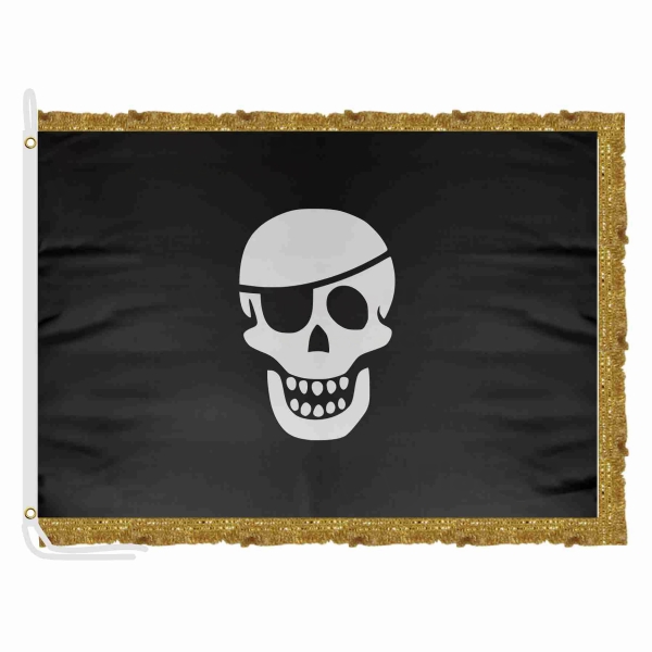One Eye Pete Satin Office Flag
