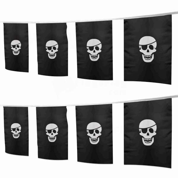 One Eye Pete Square String Flags