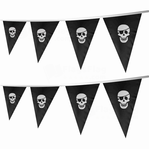 One Eye Pete Stringed Triangle Flag