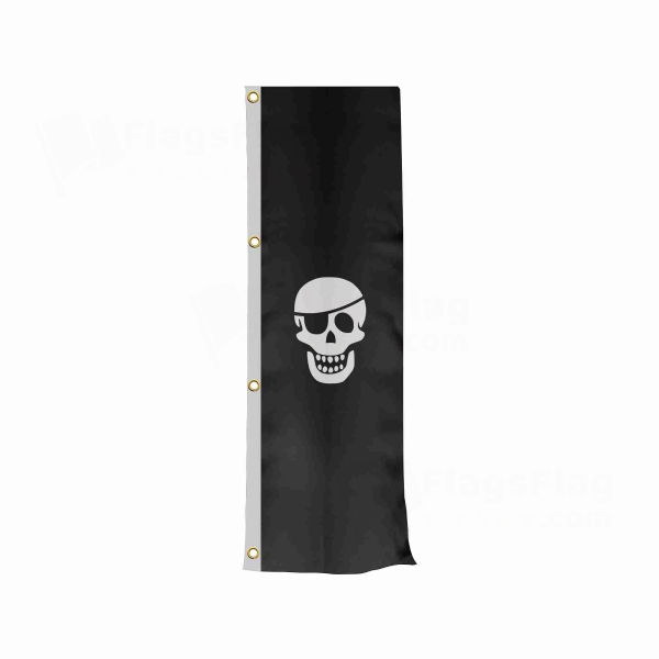 One Eye Pete Vertically Raised Flags
