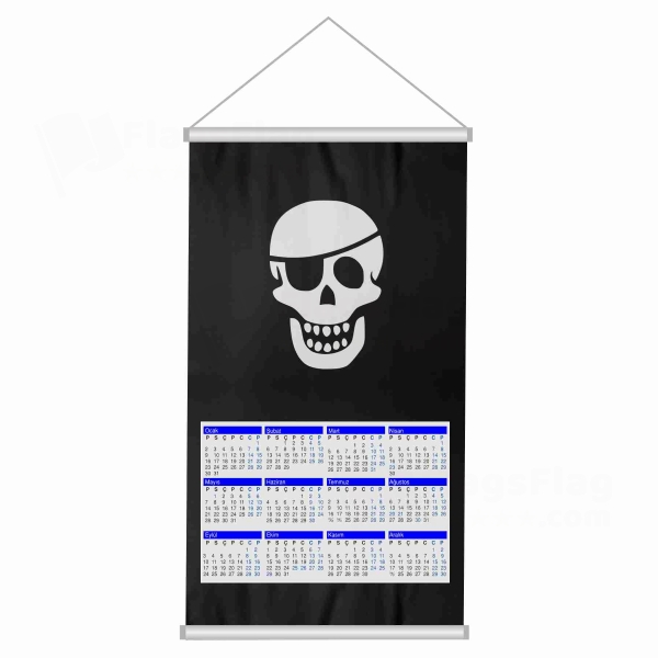 One Eye Pete Woven Fabric Digital Printing Calendar
