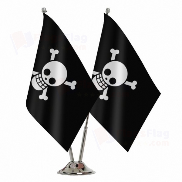 One Piece Jolly Roger Binary Table Flag
