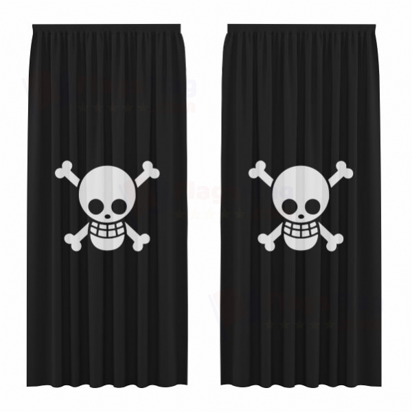 One Piece Jolly Roger Digital Printed Curtains