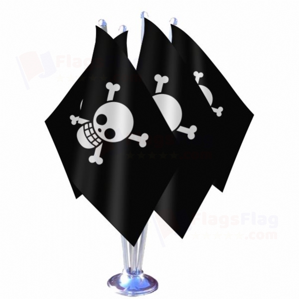 One Piece Jolly Roger Quadruple Table Flag