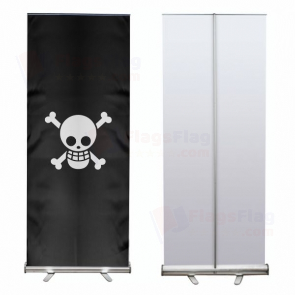 One Piece Jolly Roger Roll Up Banner