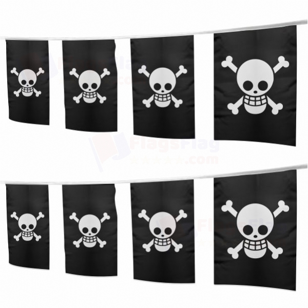 One Piece Jolly Roger Square String Flags