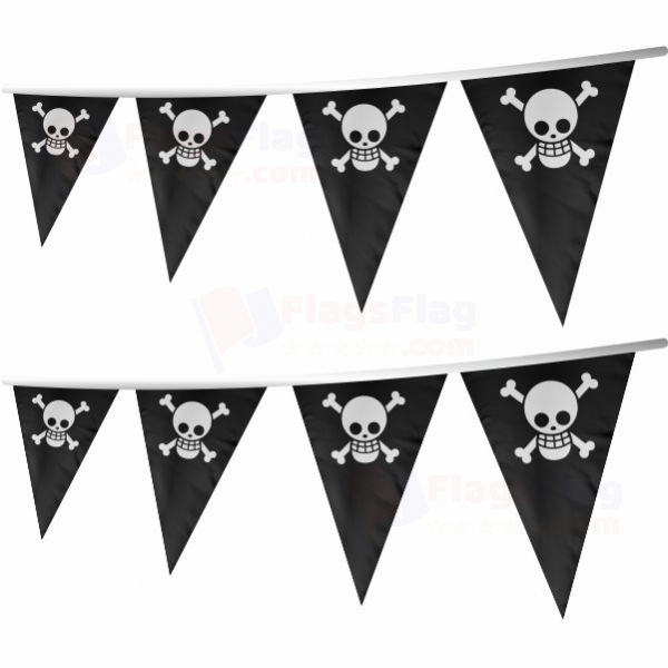 One Piece Jolly Roger Stringed Triangle Flag